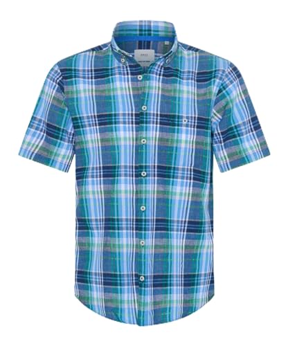 BRAX Herren Style Dan C Cotton Linen SLUB Kurzarnhemd von BRAX