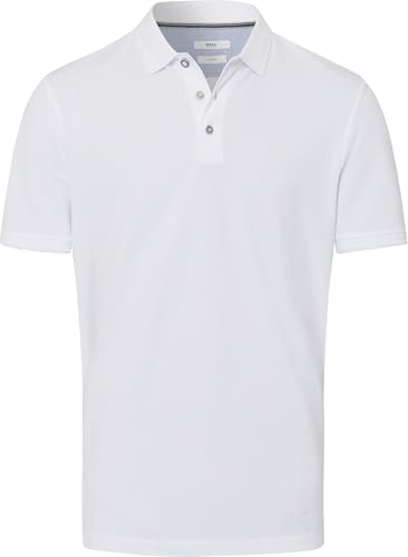 Brax Herren Style Pete U Hi-Flex Poloshirt Pima Cotton Polohemd White M von BRAX
