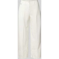 Brax Hose in verkürzter Passform mit Label-Detail Modell 'MAINE' in Offwhite, Größe 38 von BRAX