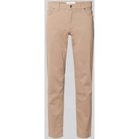 Brax Hose mit Label-Patch Modell 'Cadiz' in Beige, Größe 34/30 von BRAX