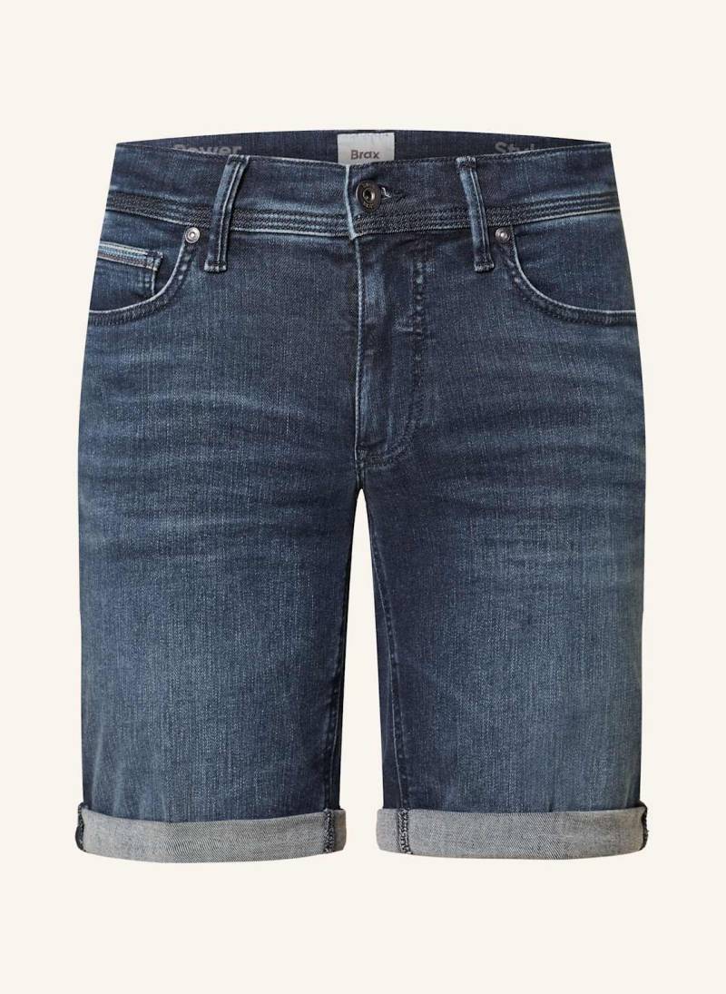 Brax Jeansshorts Chris B Slim Fit blau von BRAX