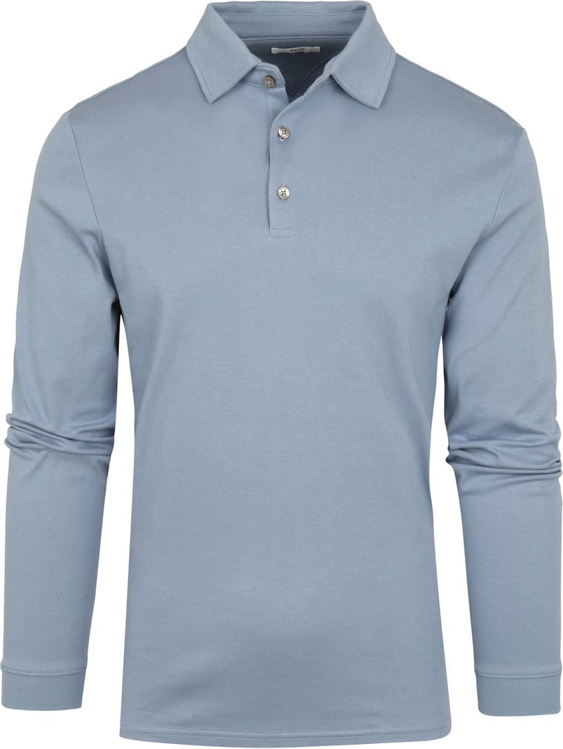 Brax Langarm-Poloshirt Pirlo Blau - Größe 5XL von BRAX