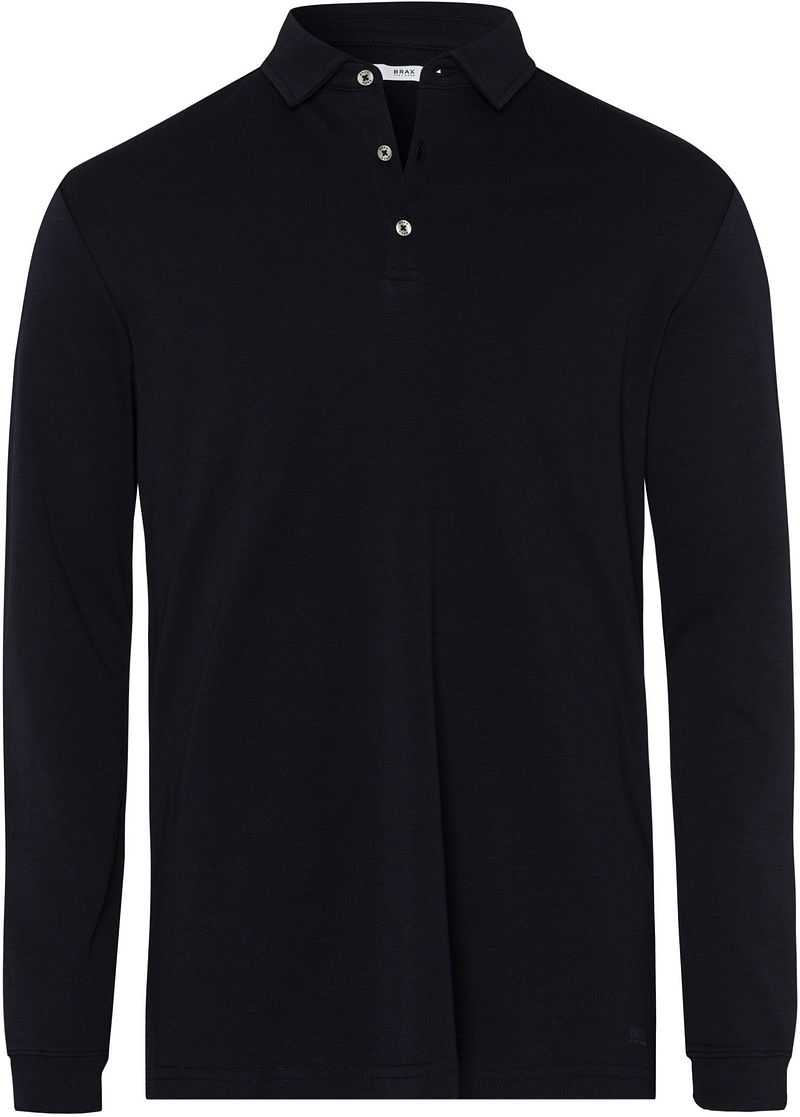 Brax Langarm-Poloshirt Pirlo Navy - Größe 5XL von BRAX