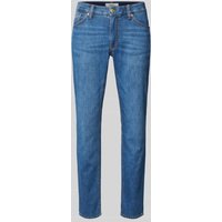 Brax Modern Fit Jeans mit Label-Patch Modell 'CHUCK' in Blau, Größe 33/34 von BRAX