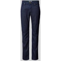 Brax Modern Fit Jeans mit Label-Patch Modell 'CHUCK' in Dunkelblau, Größe 31/32 von BRAX