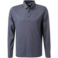 Brax Herren Polo-Shirt blau Baumwoll-Jersey meliert von BRAX