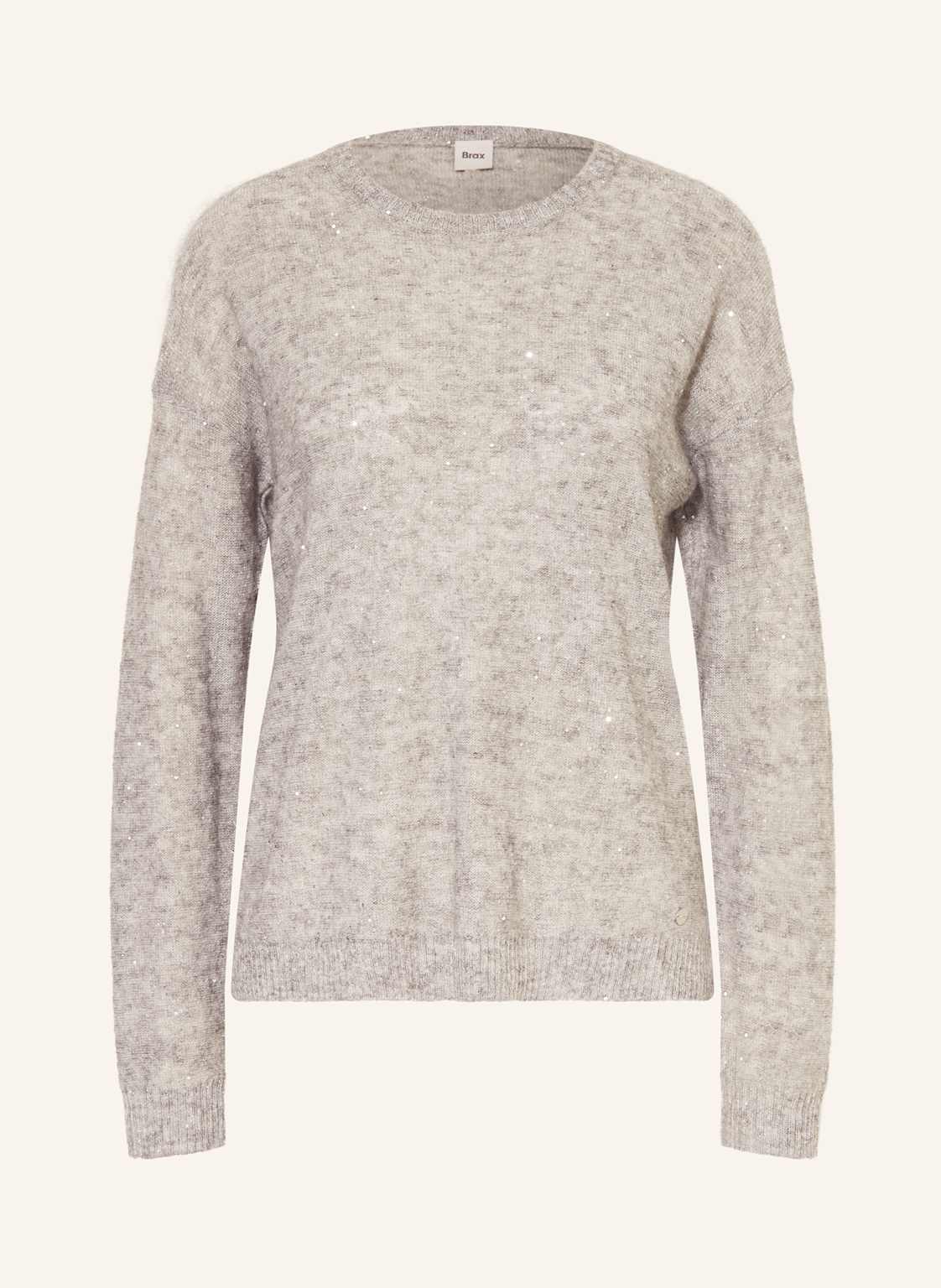 Brax Pullover Lesley Mit Pailletten grau von BRAX