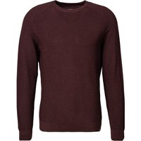 Brax Herren Pullover rot Baumwolle unifarben von BRAX