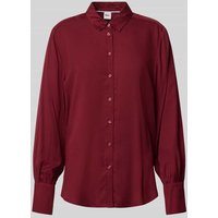 Brax Regular Fit Hemdbluse mit Manschetten Modell 'STYLE.VIC' in Bordeaux, Größe 40 von BRAX