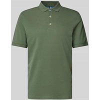 Brax Regular Fit Poloshirt mit Label-Print Modell 'Pete' in Oliv, Größe L von BRAX