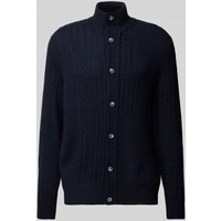 Brax Regular Fit Strickjacke mit Viskose-Anteil Modell 'Jeff' in Marine, Größe XXL von BRAX