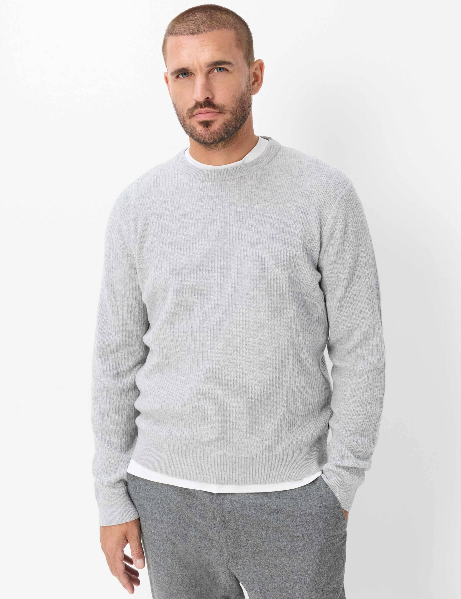 Brax Rundhalspullover "Style RICK" Cashlana: Strickpullover im Wolle-Kaschmir-Mix von BRAX