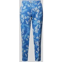 Brax Skinny Fit Stoffhose mit Paisley-Muster Modell 'Style. Maron' in Hellblau, Größe 42 von BRAX