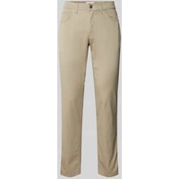 Brax Slim Fit Chino mit französischen Eingrifftaschen Modell 'CADIZ' in Beige, Größe 33/30 von BRAX