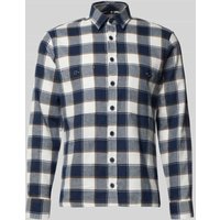 Brax Slim Fit Freizeithemd mit Kentkragen Modell 'KAY' in Marine, Größe M von BRAX