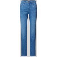 Brax Slim Fit Jeans mit Gürtelschlaufen Modell 'STYLE.MARY' in Hellblau, Größe 44 von BRAX