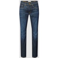 Brax Slim Fit Jeans mit Kontrastnähten Modell 'CHRIS' in Jeansblau, Größe 36/36 von BRAX