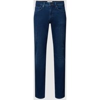 Brax Slim Fit Jeans mit Kontrastnähten Modell 'Chris' in Jeansblau, Größe 34/32 von BRAX