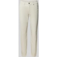 Brax Slim Fit Jeans mit verkürztem Schnitt Modell 'STYLE.SHAKIRA' in Beige, Größe 36K von BRAX