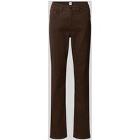 Brax Straight Fit Jeans im 5-Pocket-Design Modell 'STYLE.CAROLA' in Dunkelbraun, Größe 42 von BRAX