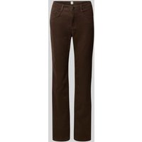 Brax Straight Fit Jeans im 5-Pocket-Design Modell 'STYLE.MARY' in Dunkelbraun, Größe 38K von BRAX