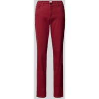 Brax Straight Fit Jeans im 5-Pocket-Design Modell 'STYLE.SHAKIRA' in Bordeaux, Größe 40K von BRAX