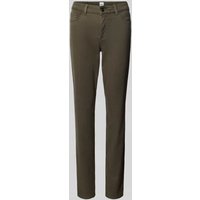 Brax Straight Fit Jeans im 5-Pocket-Design Modell 'STYLE.SHAKIRA' in Khaki, Größe 36K von BRAX