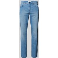 Brax Straight Fit Jeans mit Label-Patch Modell 'CADIZ' in Hellblau, Größe 32/32 von BRAX