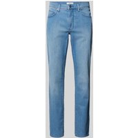 Brax Straight Fit Jeans mit Label-Patch Modell 'CADIZ' in Hellblau, Größe 36/32 von BRAX