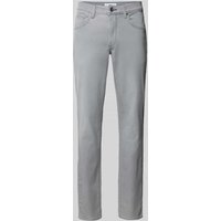 Brax Straight Fit Jeans mit Label-Patch Modell 'CADIZ' in Mittelgrau, Größe 38/32 von BRAX