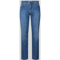 Brax Straight Fit Jeans mit Label-Patch Modell 'CADIZ' in Ocean, Größe 33/32 von BRAX