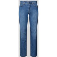 Brax Straight Fit Jeans mit Label-Patch Modell 'CADIZ' in Ocean, Größe 40/32 von BRAX