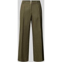 Brax Straight Leg Leinenhose mit verkürztem Schnitt in Oliv, Größe 36 Brax Straight Leg Leinenhose mit verkürztem Schnitt in Oliv, Größe 36 von BRAX