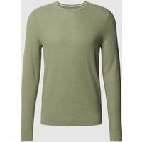 Brax Strickpullover in unifarbenem Design Modell 'Rick' in Khaki, Größe XL von BRAX