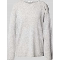 Brax Strickpullover aus Schurwoll-Kaschmir-Mix Modell 'LIZ' in Mittelgrau, Größe 42 von BRAX