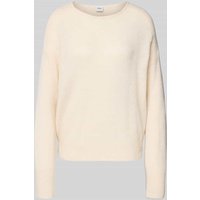 Brax Strickpullover mit gerippten Abschlüssen Modell 'LISA' in Offwhite, Größe 40 von BRAX