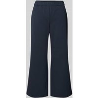 Brax Wide Leg Stoffhose mit elastischem Bund Modell 'Style.Maine' in Marine, Größe 40 von BRAX