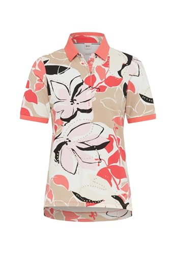 Style Cleo Poloshirt in Einer Pima Pique Qualität mit einem floralen Druck von BRAX