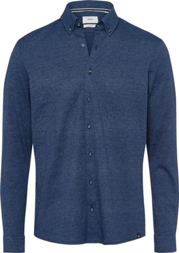 Brax Herren Style Daniel Ju Piqué - Jerseyhemd mit Button Down-Kragen von BRAX