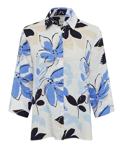 Style Vicki Bluse aus Leinen mit einem floralen Print von BRAX
