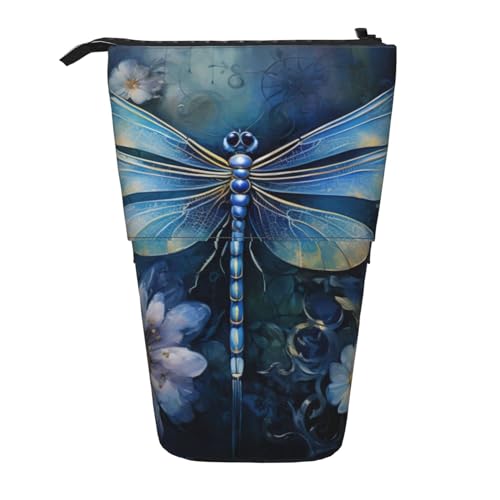 BREAUX Blaue Weihnachten Schneemann Druck Erweiterbare Aufbewahrungstasche Vertikale Aufbewahrungstasche Erweiterbare Kosmetiktasche Kunst Blau Libelle 1 Einheitsgröße Multifunktional BREAUX Blaue Weihnachten Schneemann Druck Erweiterbare Aufbewahrungstasche Vertikale Aufbewahrungstasche Erweiterbare Kosmetiktasche Kunst Blau Libelle 1 Einheitsgröße Multifunktional von BREAUX