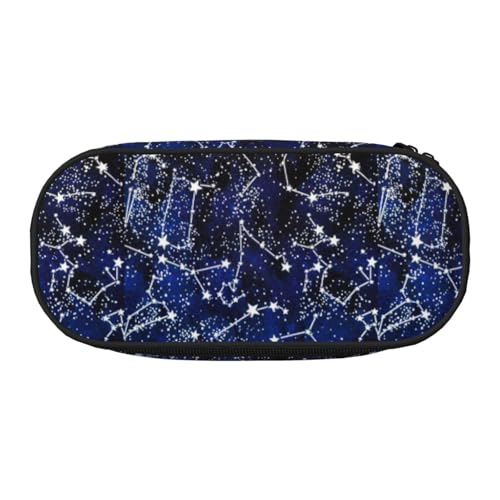 BREAUX Federmäppchen, leuchtet im Dunkeln, 300D-Oxford-Stoff, Doppelkopf-Reißverschluss, Kosmetik- und Organizer von BREAUX