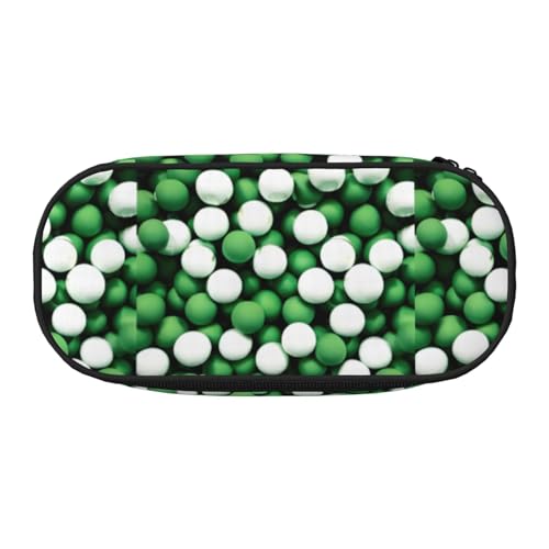 BREAUX Federmäppchen mit Fußball-Motiv, 300D-Oxford-Stoff, Doppelkopf-Reißverschluss, Kosmetik- und Organizer von BREAUX