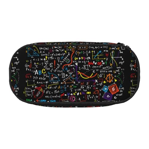 BREAUX Federmäppchen mit Mathe-Formel-Druck, 300D-Oxford-Stoff, Doppelkopf-Reißverschluss, Kosmetik- und Organizer von BREAUX