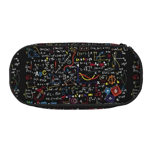 BREAUX Federmäppchen mit Mathe-Formel-Druck, 300D-Oxford-Stoff, Doppelkopf-Reißverschluss, Kosmetik- und Organizer von BREAUX