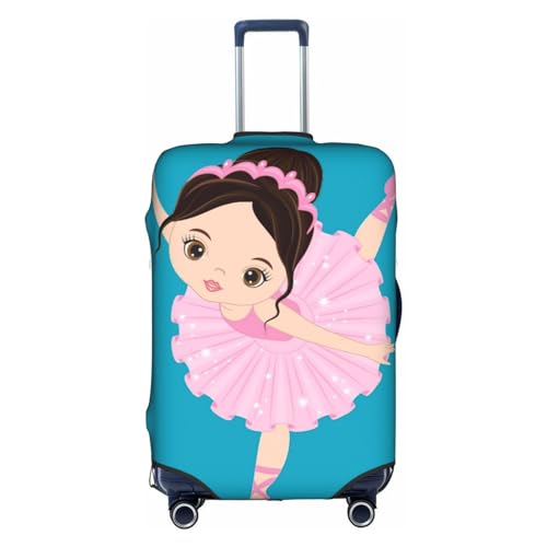 BREAUX Gepäckschutzhülle mit Aufdruck "Little Ballerina Dancing Girl", Einheitsgröße, XL, geeignet für Gepäck von 73,5 - 81,3 cm, kleine Ballerina tanzendes Mädchen, XL, Little Ballerina, tanzendes von BREAUX