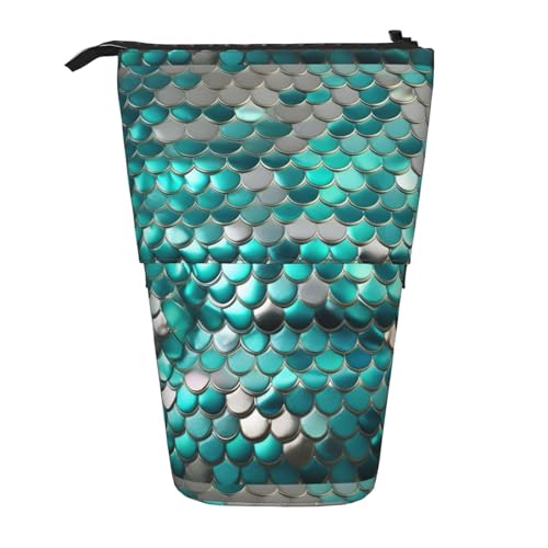 BREAUX Vertikales einziehbares Federmäppchen, modische Geldbörse, multifunktionale Aufbewahrungstasche von BREAUX