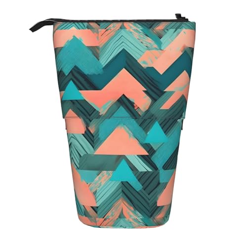 BREAUX Vertikales einziehbares Federmäppchen, modische Geldbörse, multifunktionale Aufbewahrungstasche von BREAUX