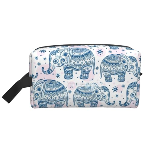 Boho Elefant Print Kosmetik Organizer Kosmetiktasche Organizer Kosmetiktasche Elefant Boho Einheitsgröße, Elefant Boho, Taglia Unica von BREAUX