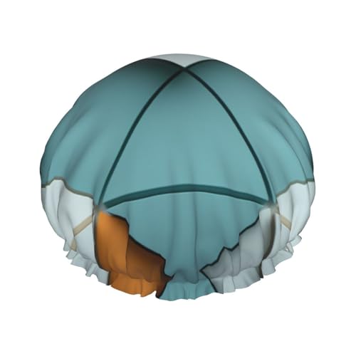 Coole abstrakte Themen-Druck, Damen-Duschhaube, wiederverwendbar, elastisch, doppellagige Haarkappe, Duschhaube von BREAUX